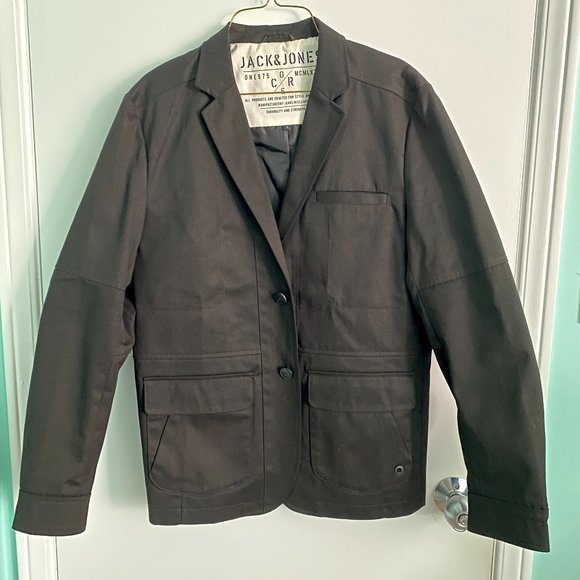 Jack & Jones Men's Blazer (Black) - Picture 1 of 13